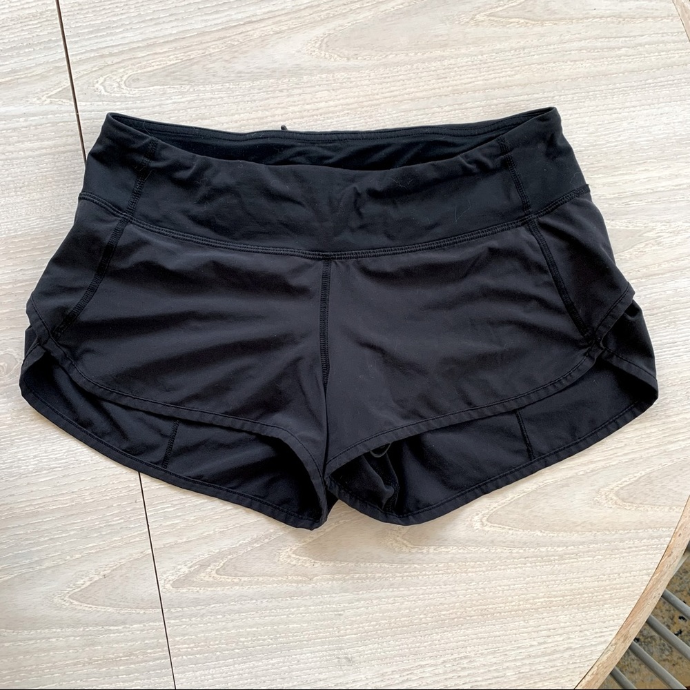 Lulu black speed shorts